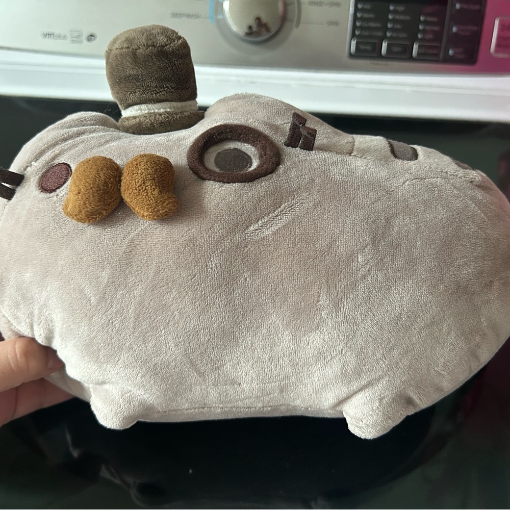 Pusheen fancy top hat mustache cat plush RARE HTF a retired